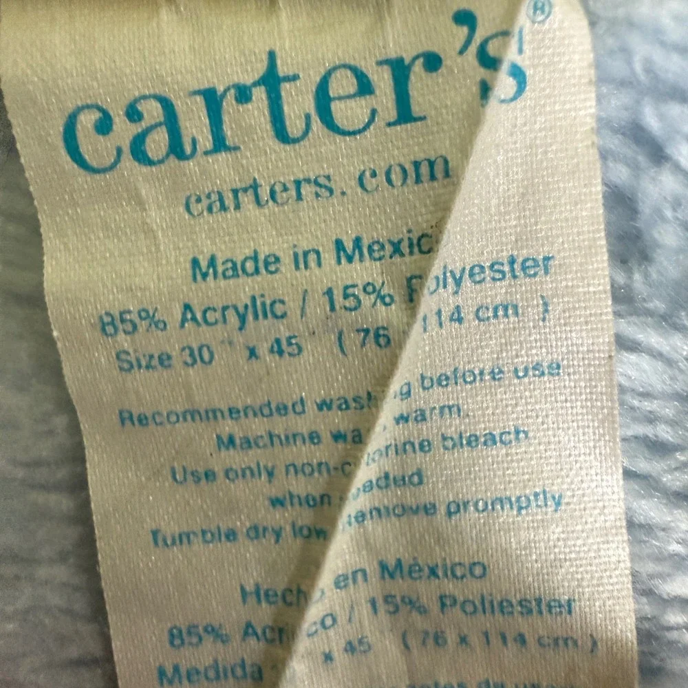 Carter's John Lennon Real Love Baby animal soft fleece blanket Multicolor VTG